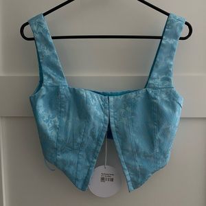 Princess Polly Day Dreaming Top Blue